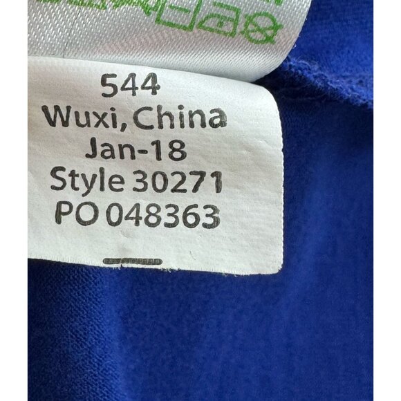 Lilly Pulitzer Lula Shift Dress Royal Blue Tiered Ruffle Sleeves Scoop Neck SZ S - Picture 10 of 10